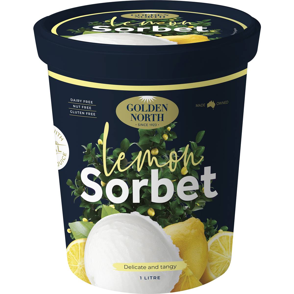Golden North Lemon Sorbet 1L