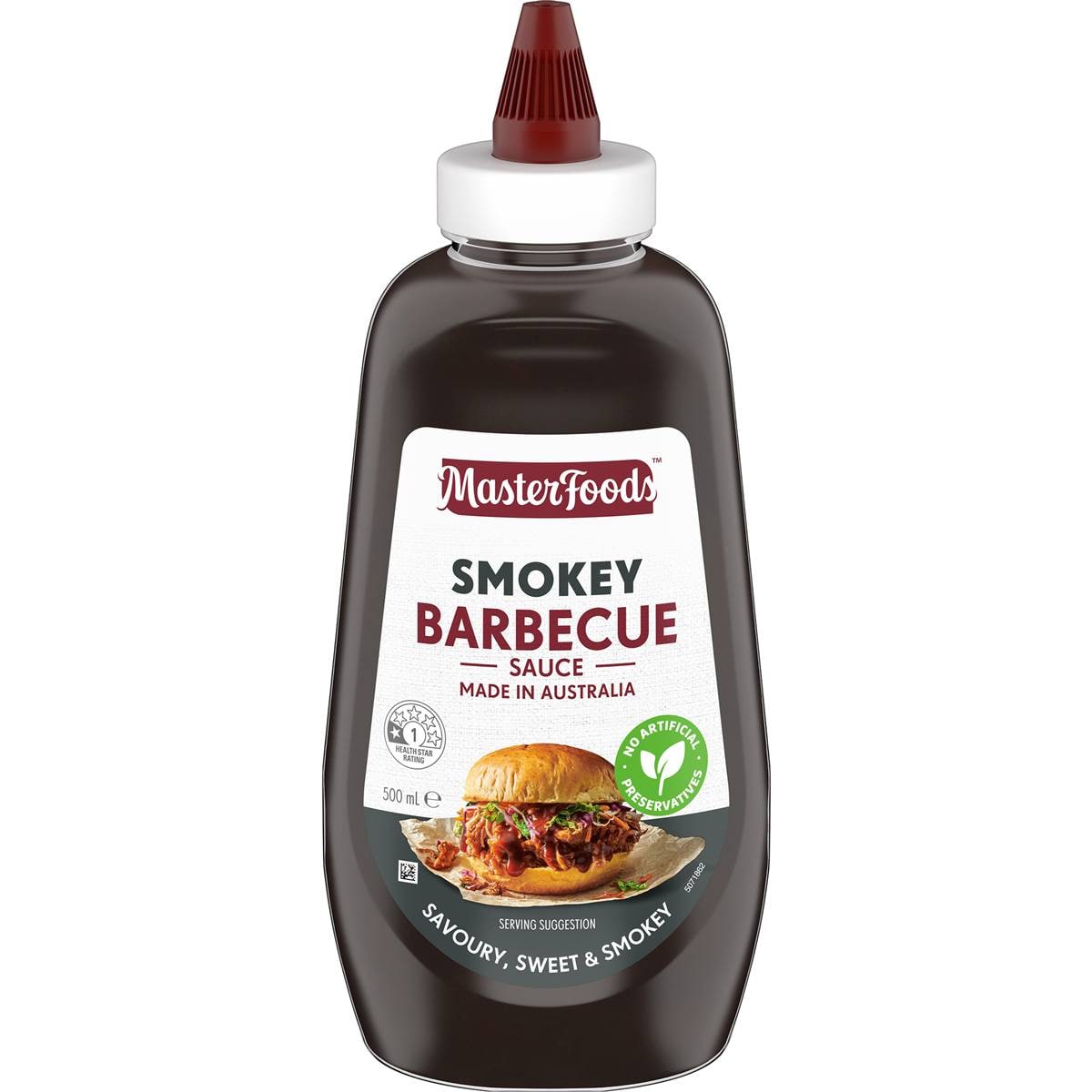 MasterFoods Sauce Smokey Barbecue 500mL