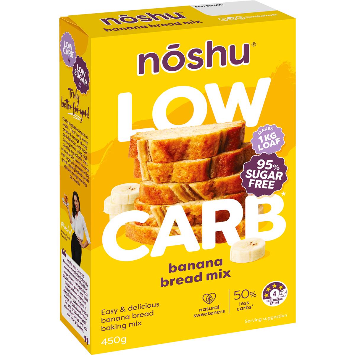 Noshu 95% Sugar Free Banana Bread Mix