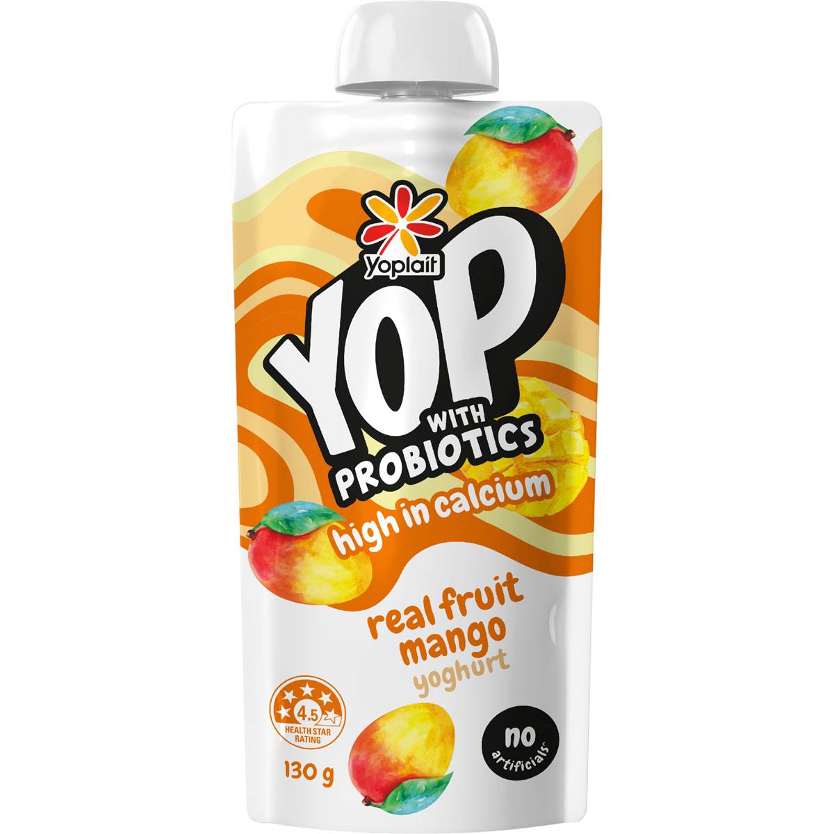 Yoplait YOP Yoghurt With Probiotics Mango Pouch 130g – Woolworths
