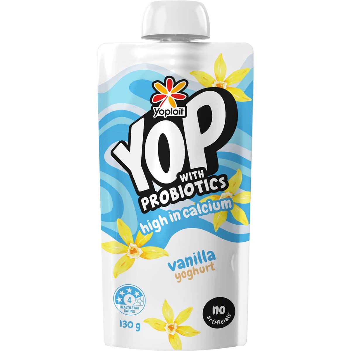 Yoplait YOP Yoghurt With Probiotics Vanilla Pouch 130g – Woolworths