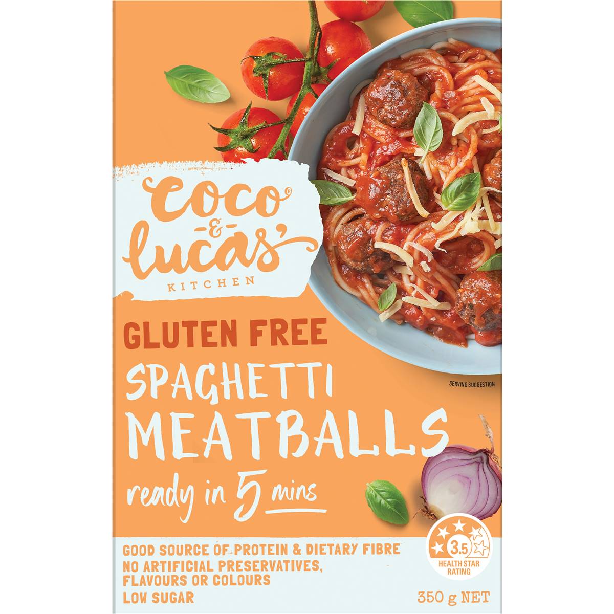 Coco & Lucas' Gluten Free Spaghetti Meatballs 350g