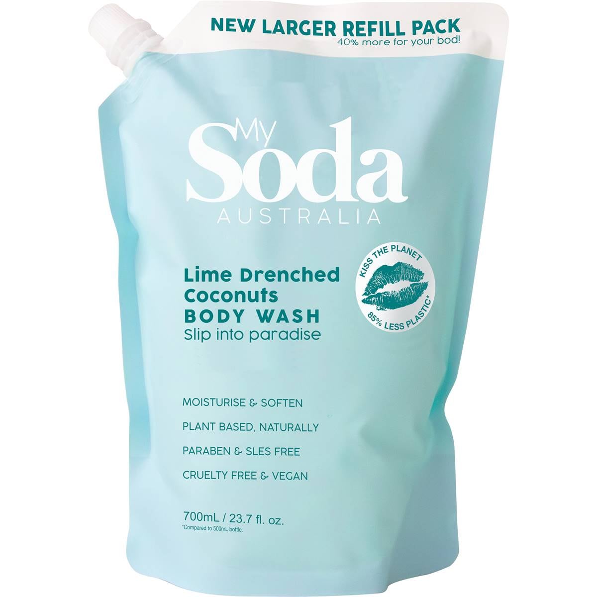 My Soda Body Wash Refill Lime Drenched Coconut 700mL