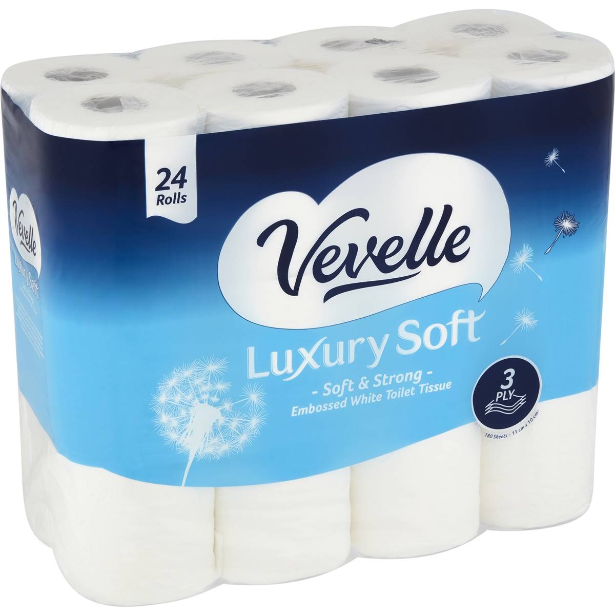 Vevelle Luxury Soft 3 Ply Toilet Tissue