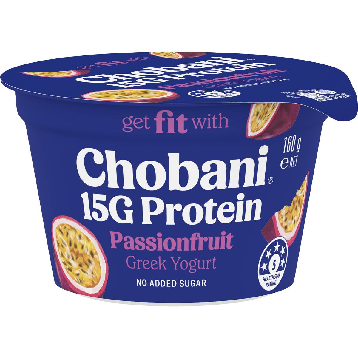 Chobani 15G Protein Greek Yogurt Passionfruit 160g
