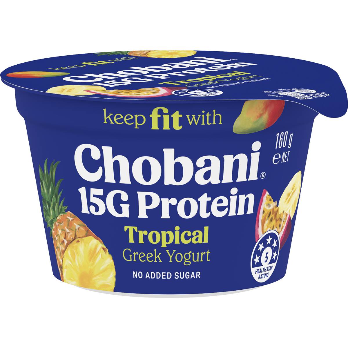 Chobani 15G Protein Greek Yogurt Tropical 160g