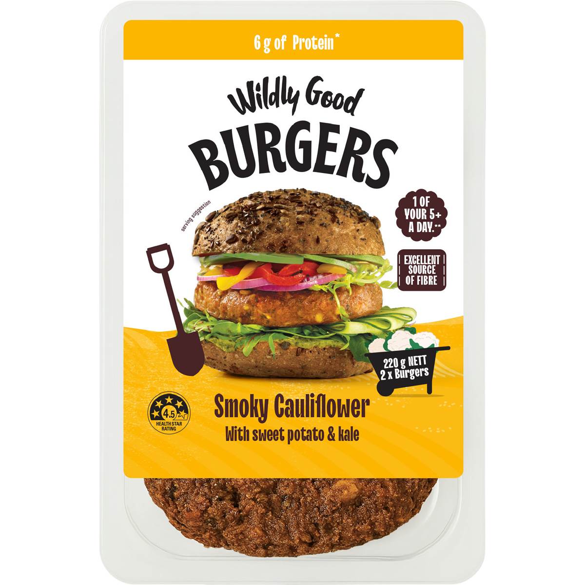 Wildly Good Smoky Cauliflower Burgers 2 pack