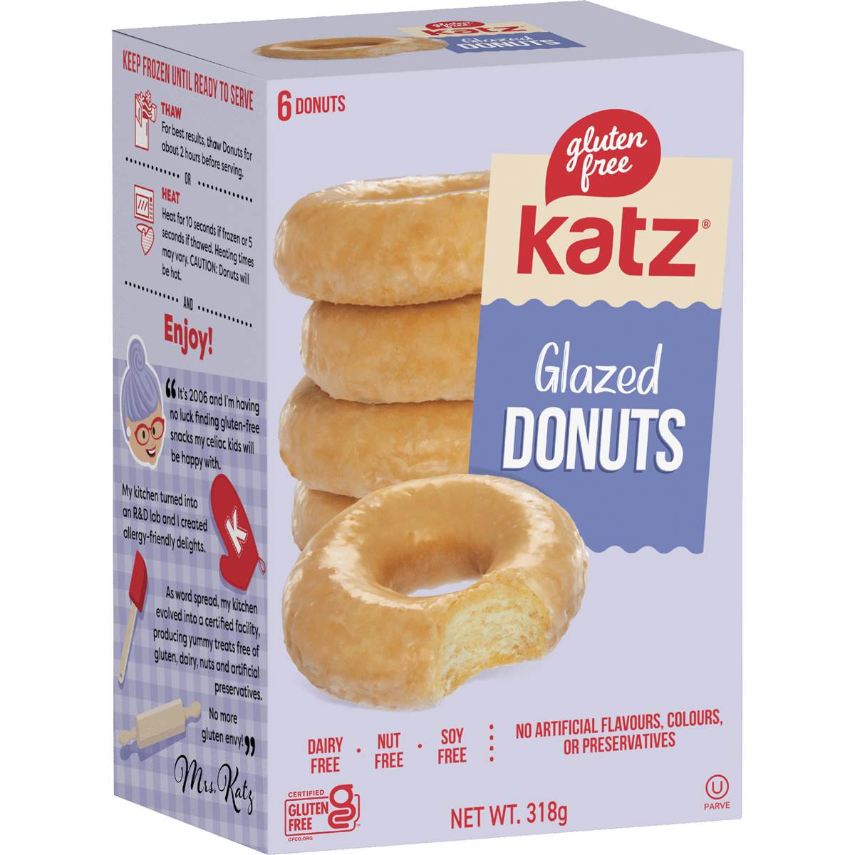 Katz Gluten Free Glazed Donuts 318g
