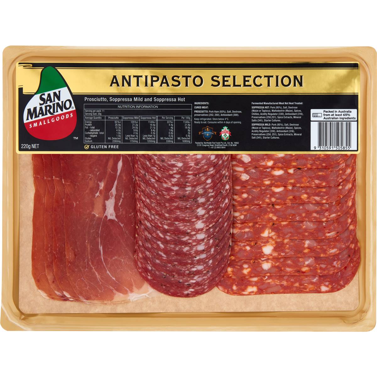 San Marino Antipasto Selection 220g