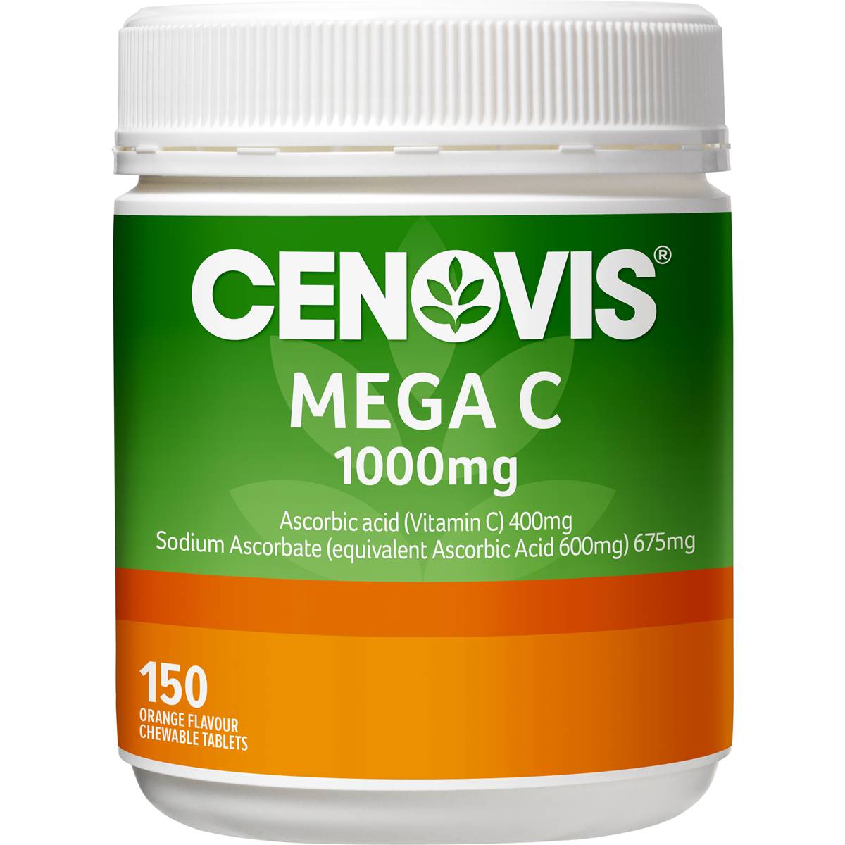 Cenovis Mega Vitamin C 1000mg Chewable Tablets For Immune Support 150 pack