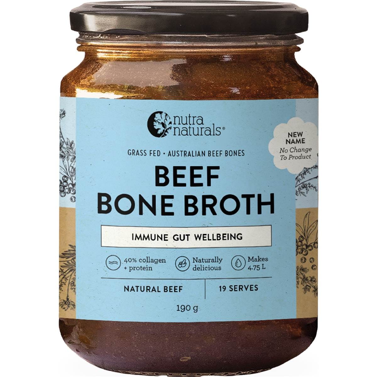Nutra Naturals Beef Bone Broth 190g