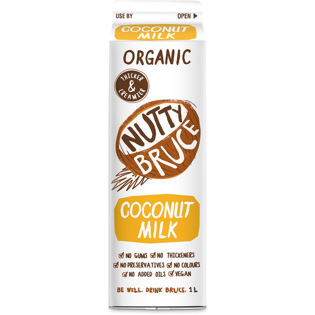Nutty Bruce Organic Coconut Milk 1l Woolworths