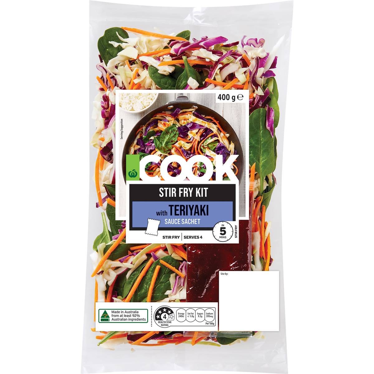 Woolworths COOK Stir Fry Kit With Teriyaki Sauce Sachet