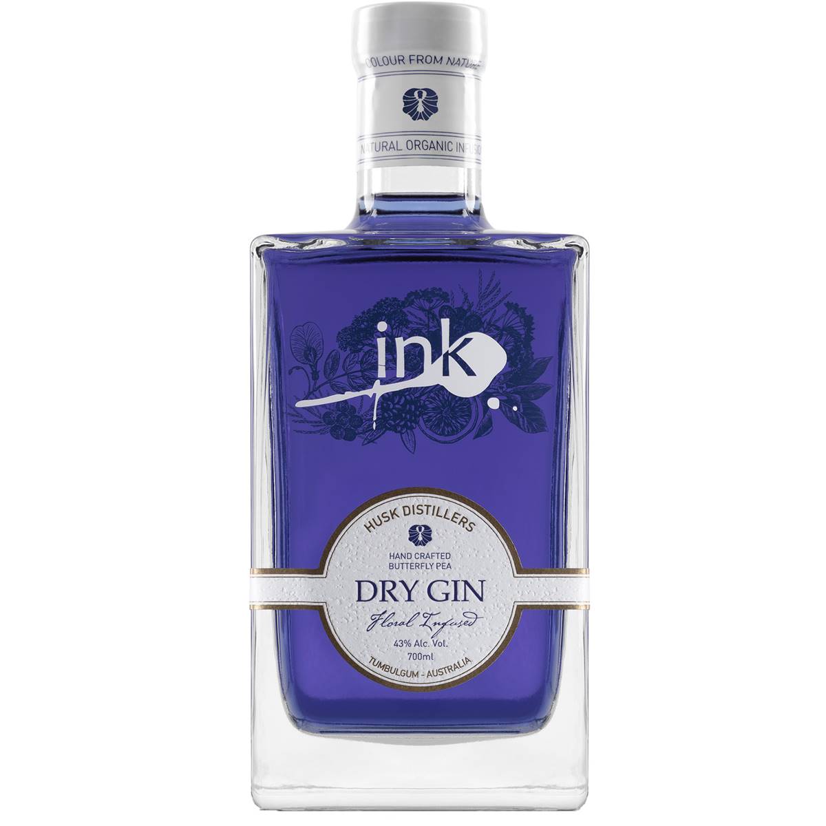 Calories in Husk Distillers Ink Gin