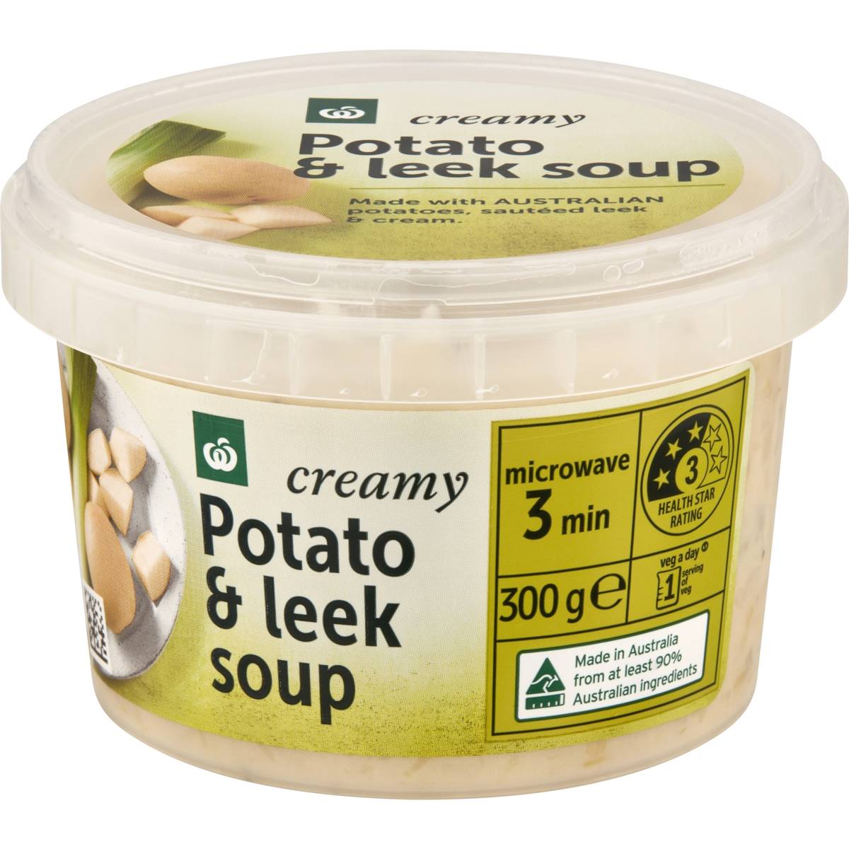 Calories in Woolworths Potato & Leek Soup
