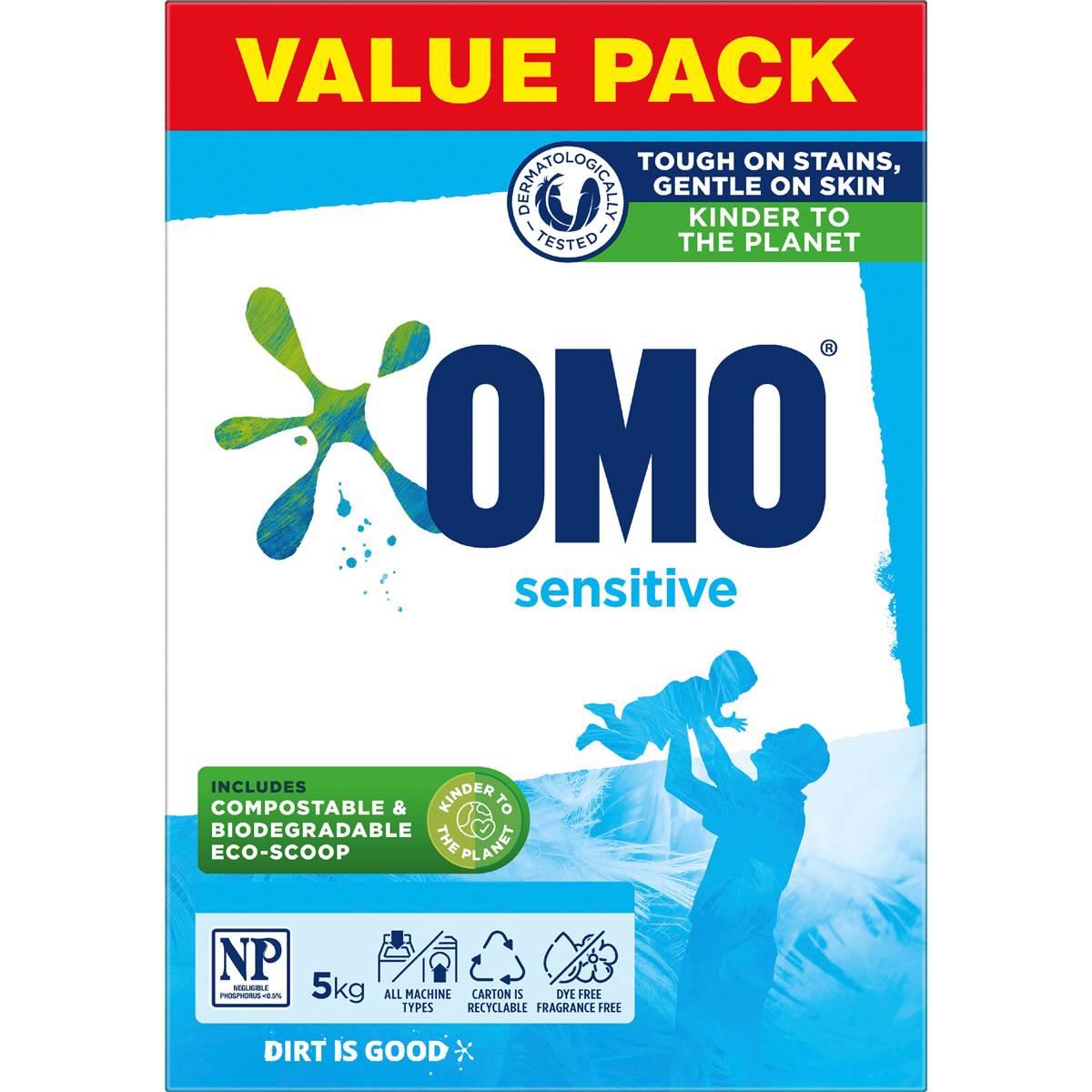 OMO Laundry Powder Sensitive Front & Top Loader