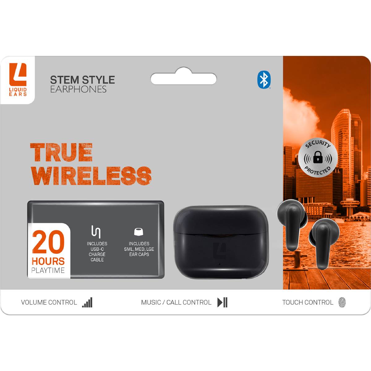 Liquid Ears True Wireless Stem Style Earphones Assorted