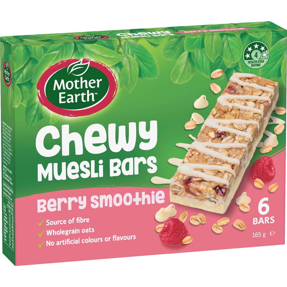 Mother Earth Chewy Muesli Bars Berry Smoothie