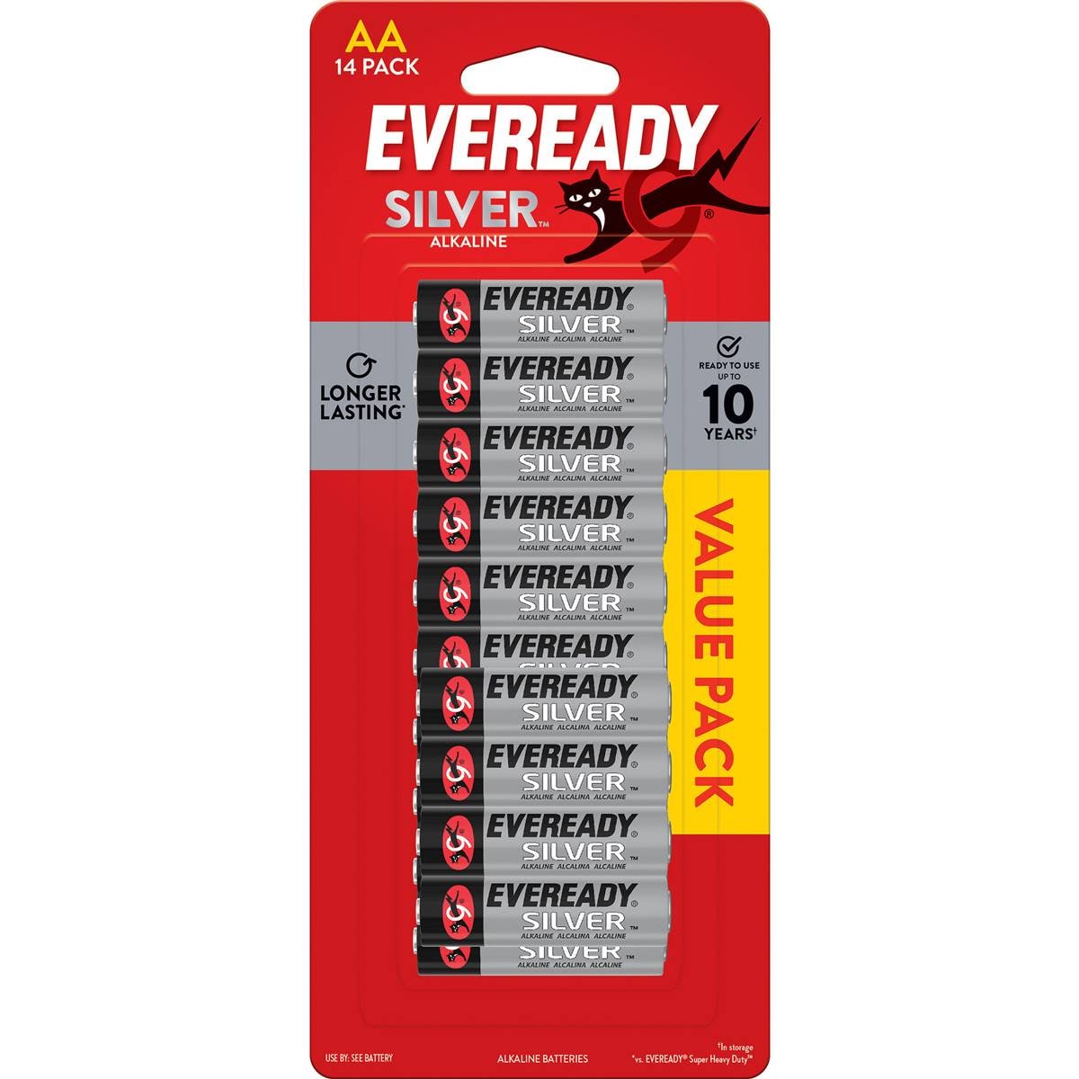 Eveready Silver AA Alkaline Batteries