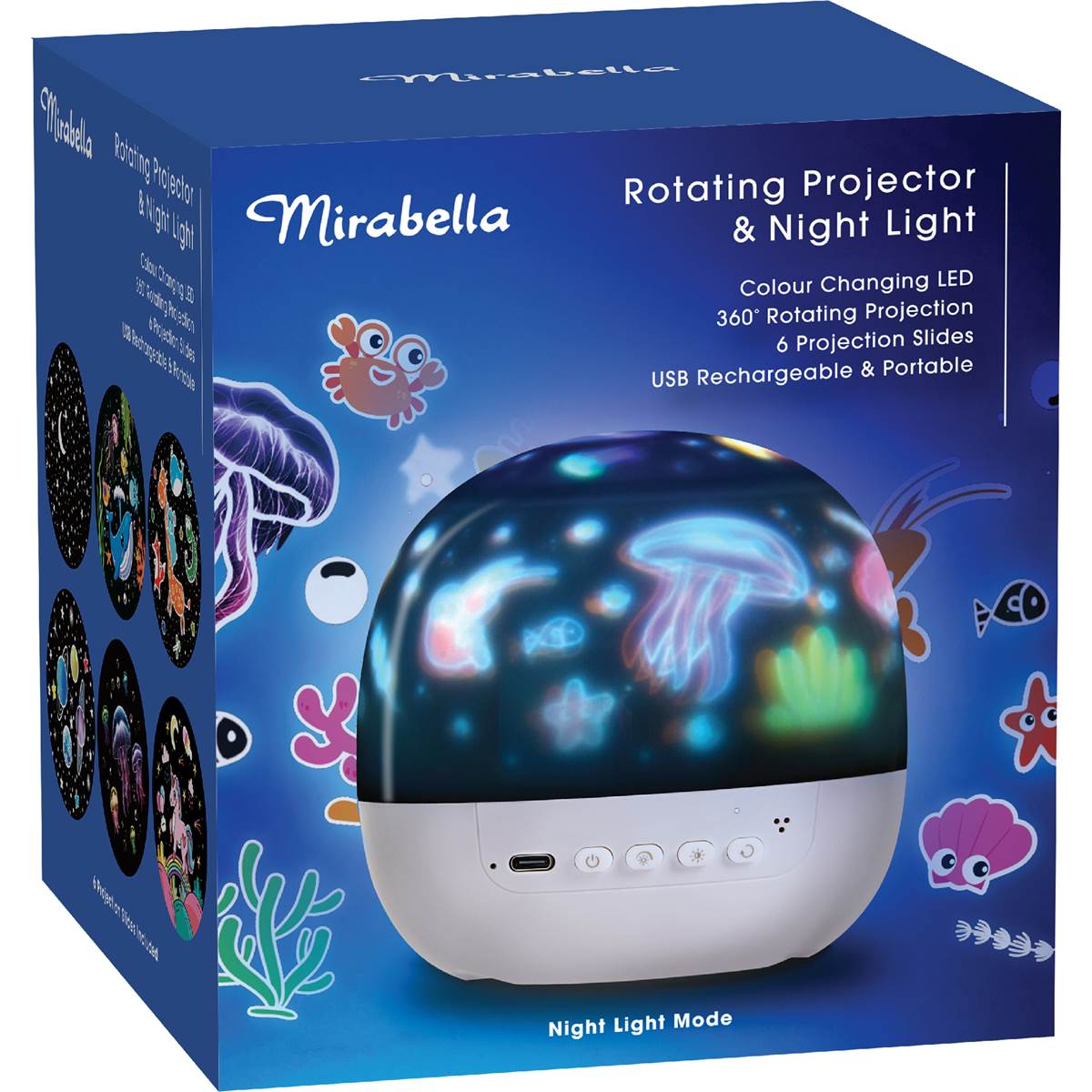 Mirabella Rotating Projector & Night Light