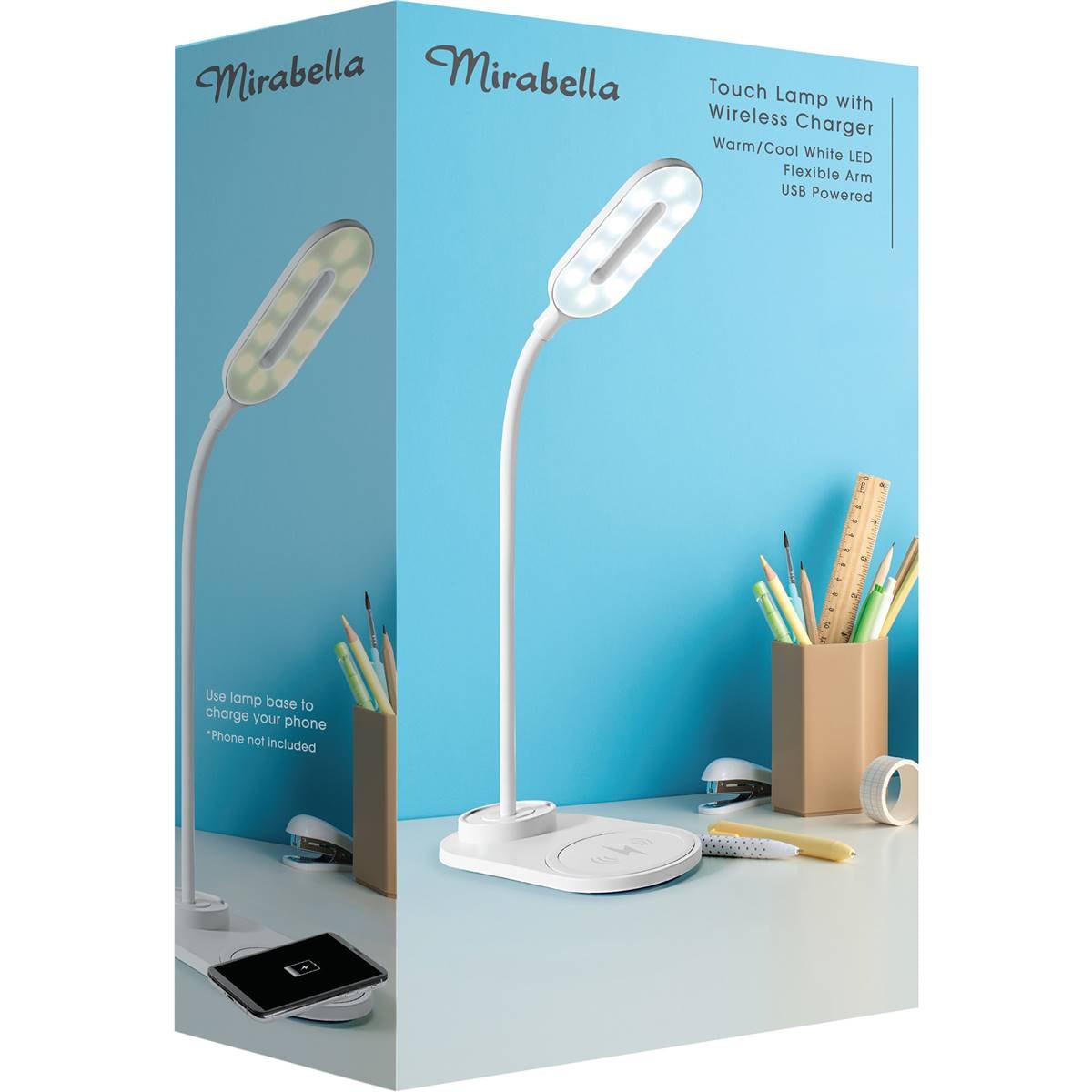 Mirabella Touch Lamp With Wireless Charger