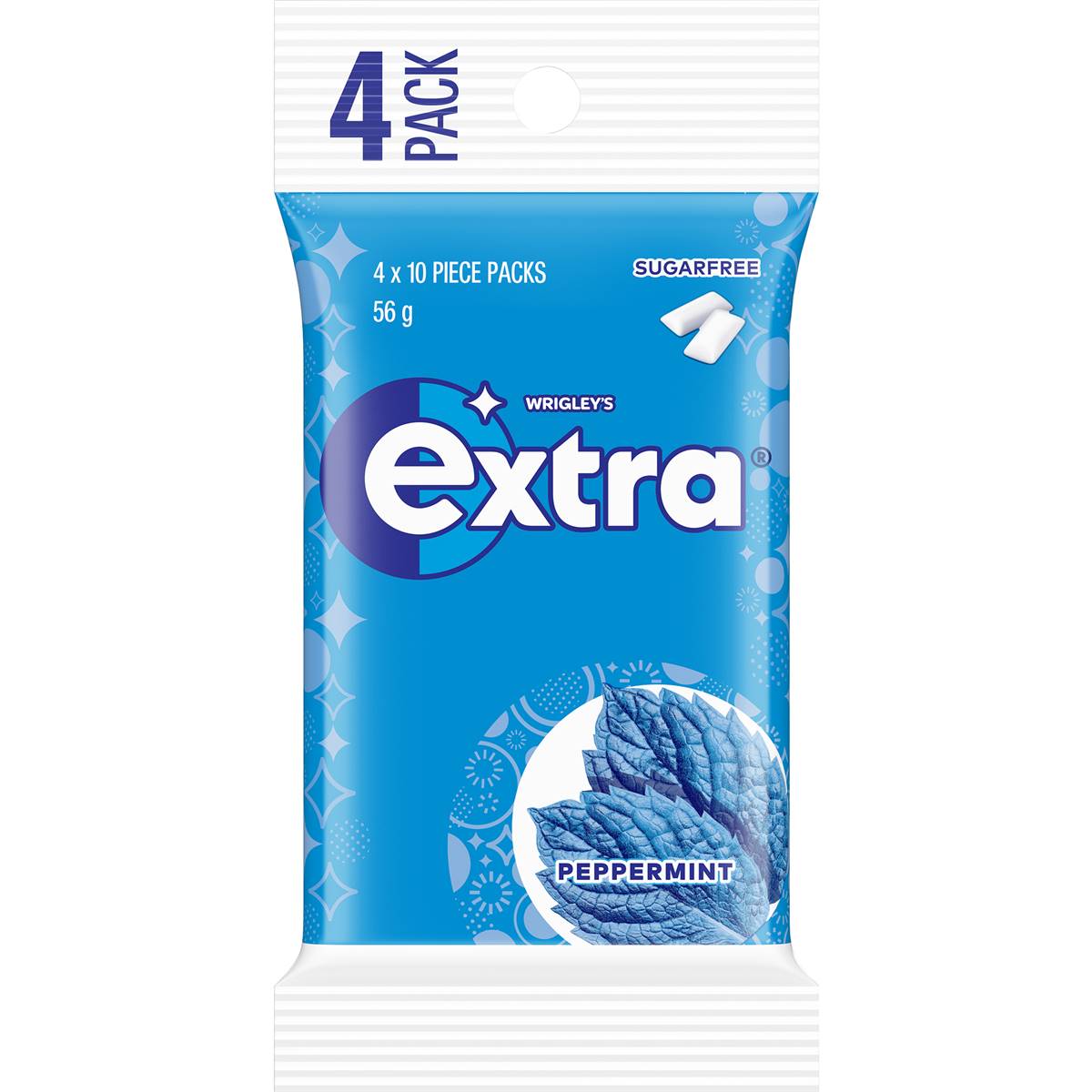 Calories in Wrigley's Extra White Sugar Free Chewing Gum 4x10 Pieces Pack calcount Calories in Wrigley's Extra White Sugar Free Chewing Gum 4x10 Pieces Pack calcount