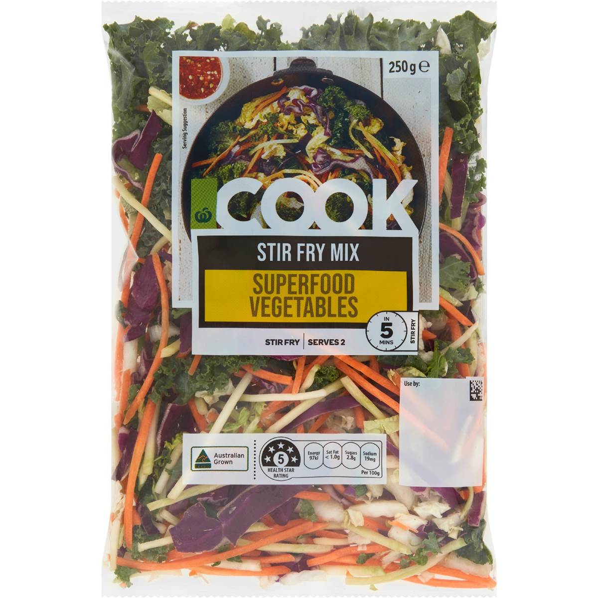 Calories in Woolworths Simply Stir Fry Vegetable Superfoods calcount