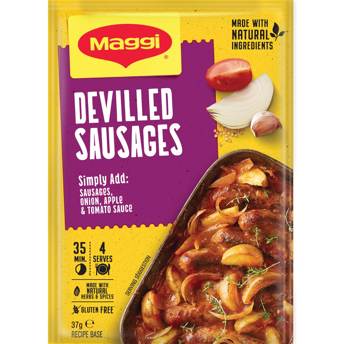 Maggi Dry Recipe Bases Devilled Sausages 37g