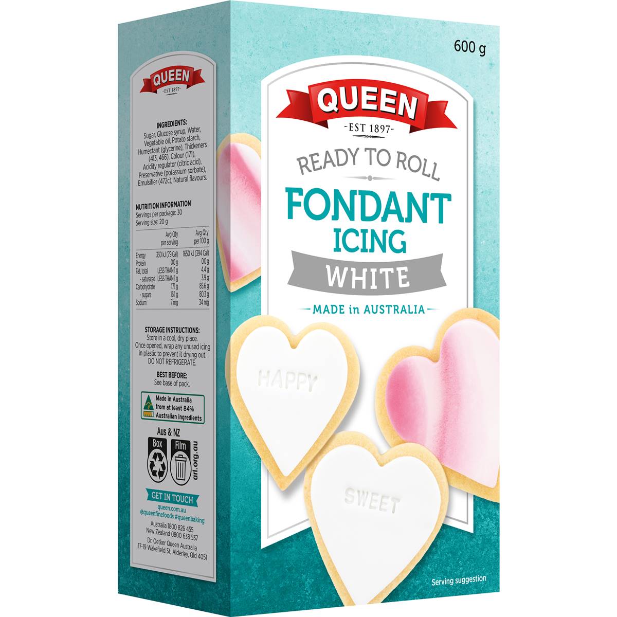 Queen Ready To Roll Icing White 600g