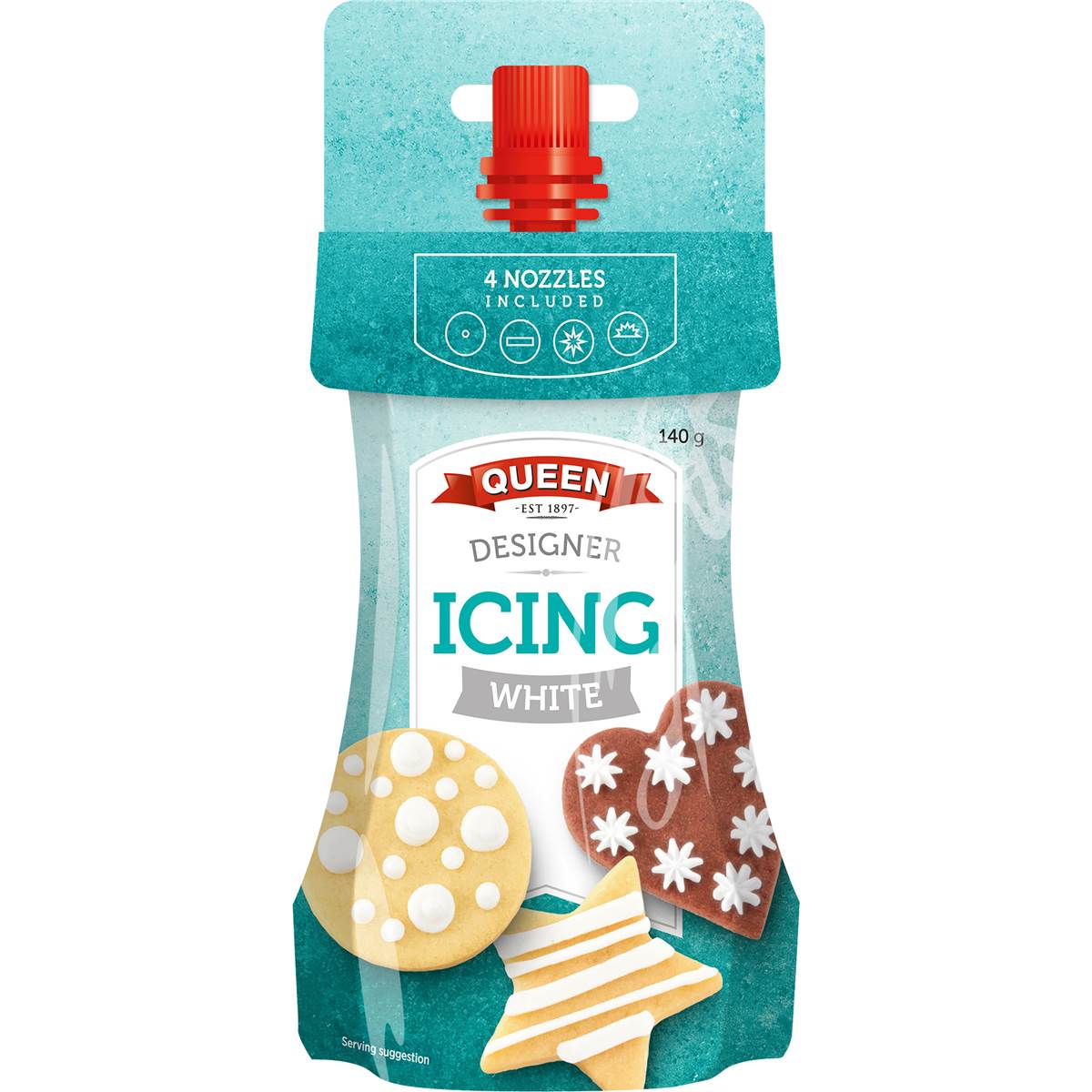 Queen Designer Icing White