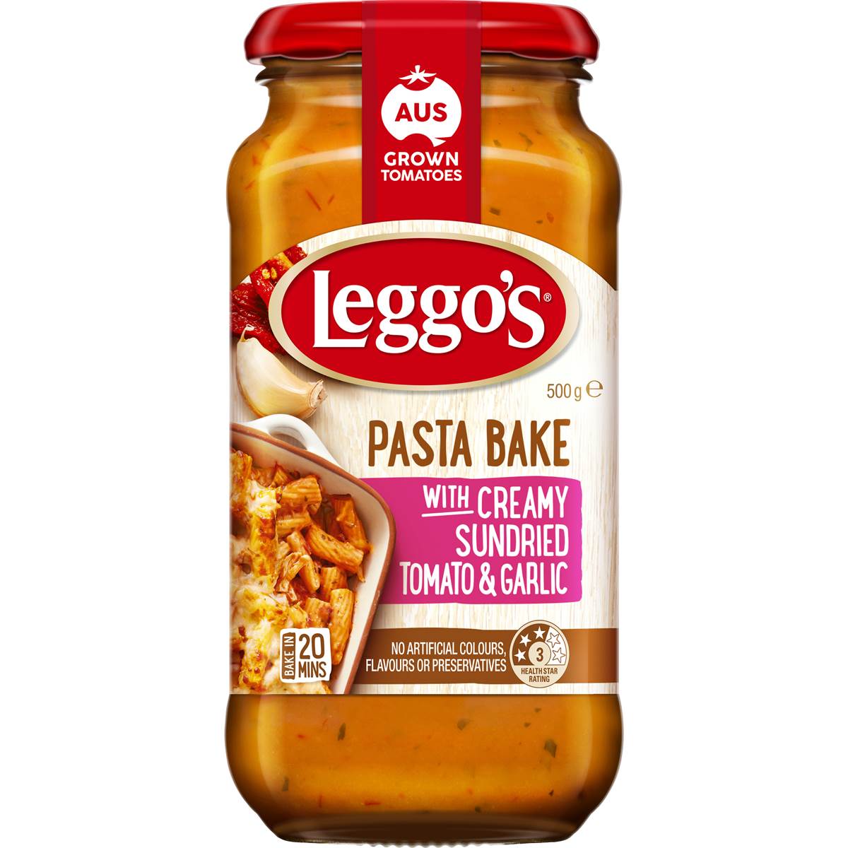Calories in Leggos Pasta Bake Sundried Tomato Garlic calcount