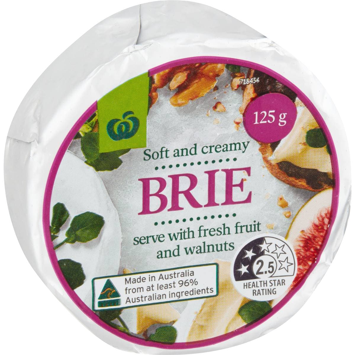 Calories in Woolworths Brie calcount