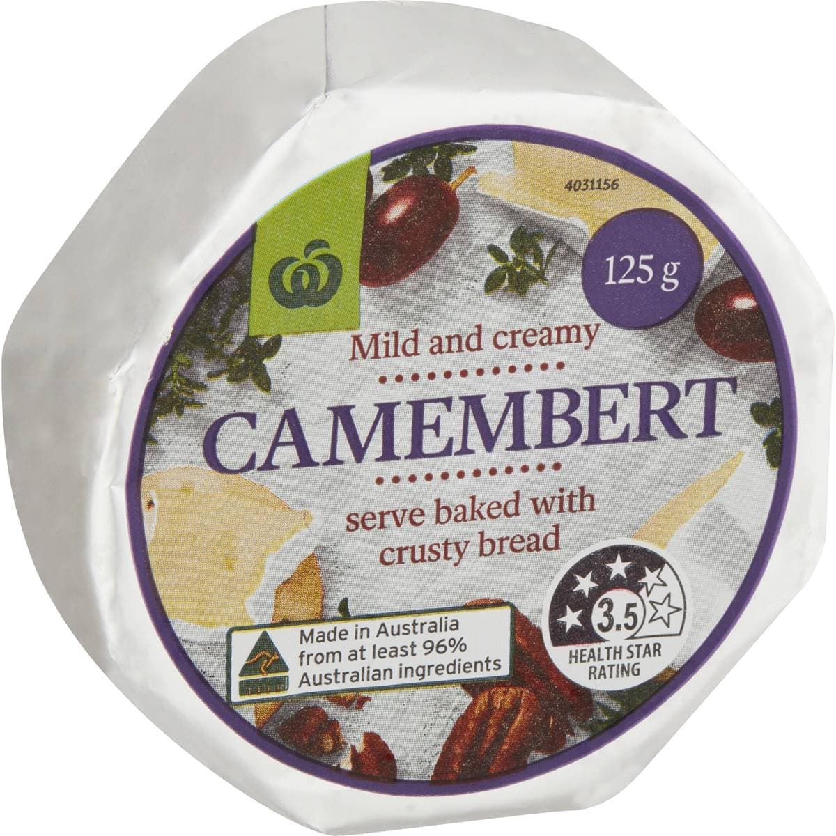 Calories in Woolworths Camembert Cheese calcount