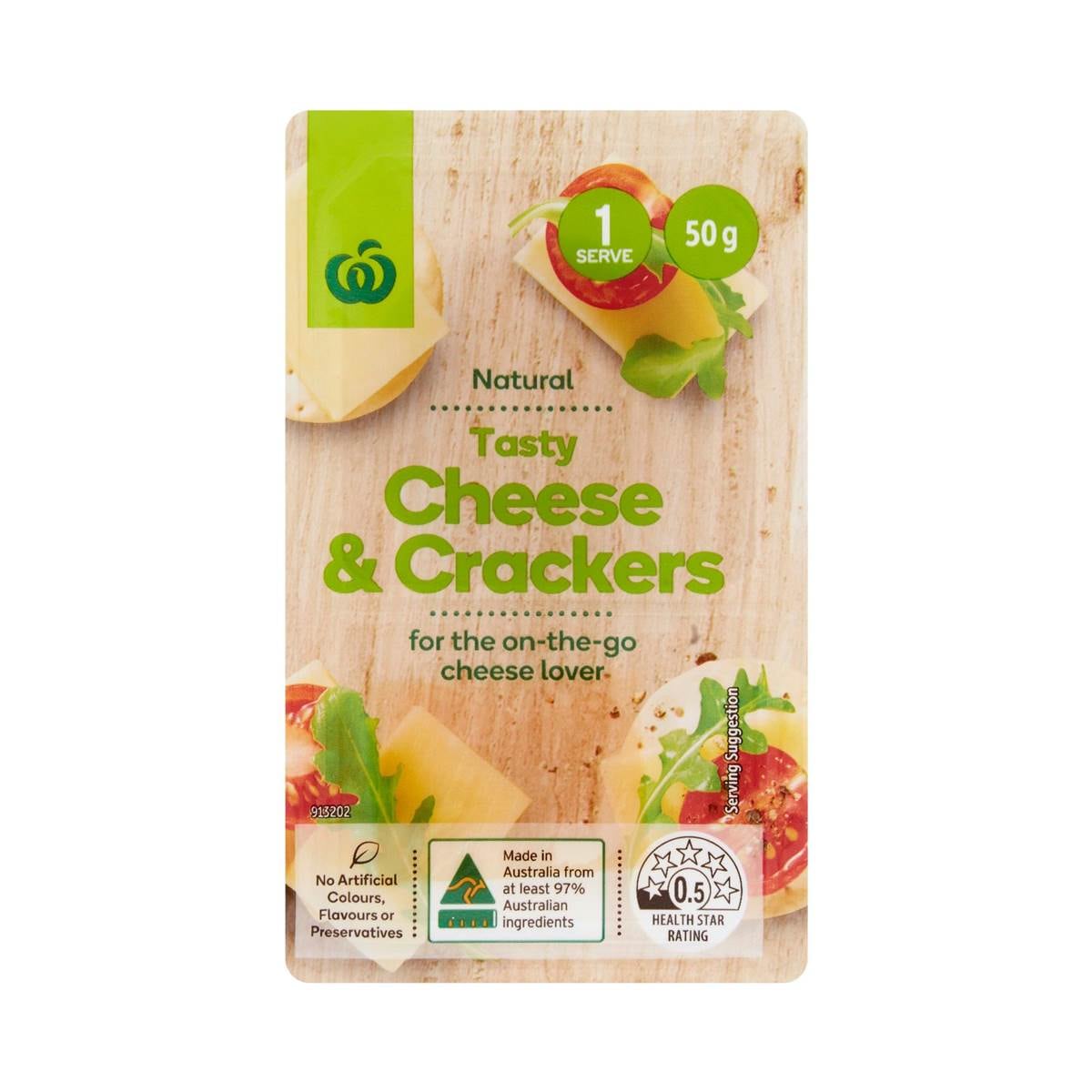 Woolworths Natural Tasty Cheese & Crackers