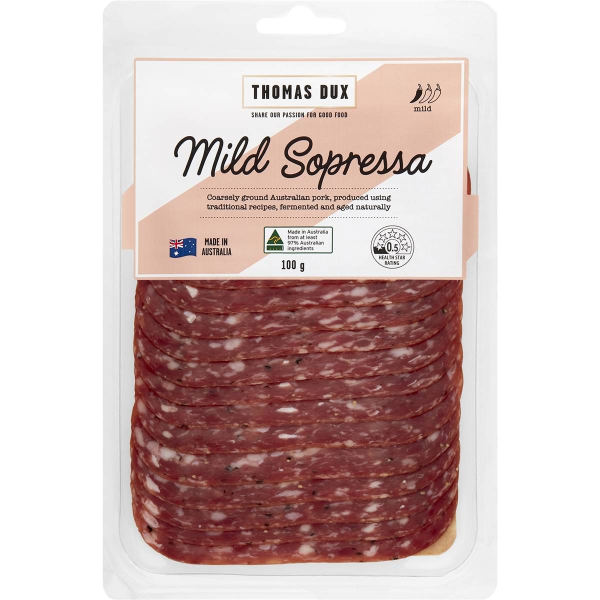 Thomas Dux Sliced Mild Sopressa