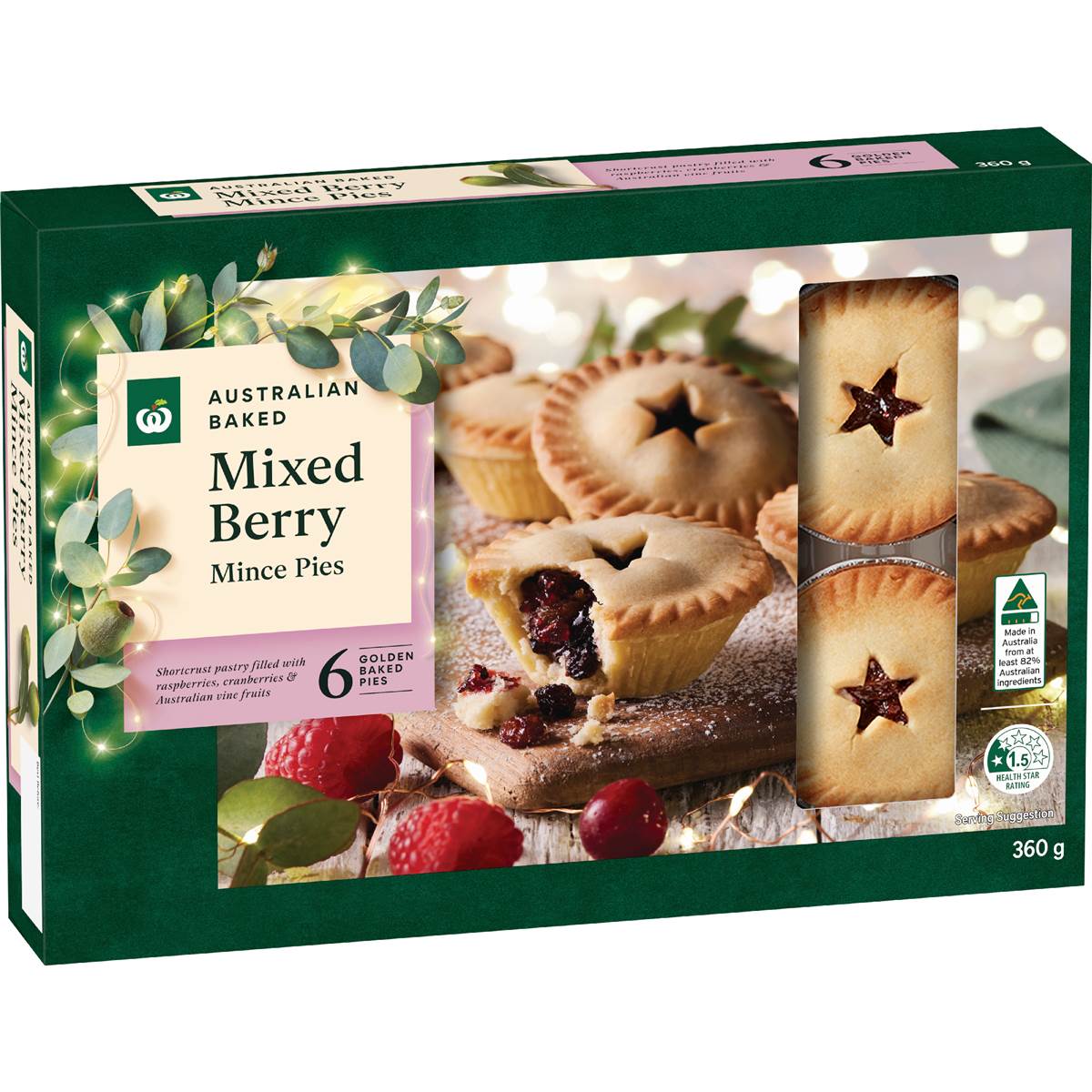 Woolworths Australian Baked Mixed Berry Mince Pies