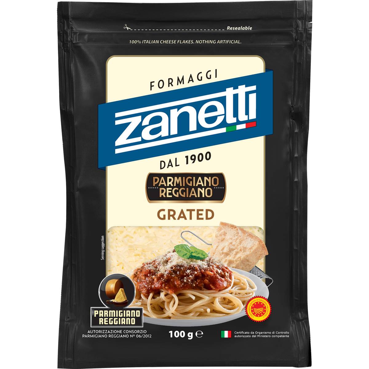Zanetti Parmigiano Reggiano Grated