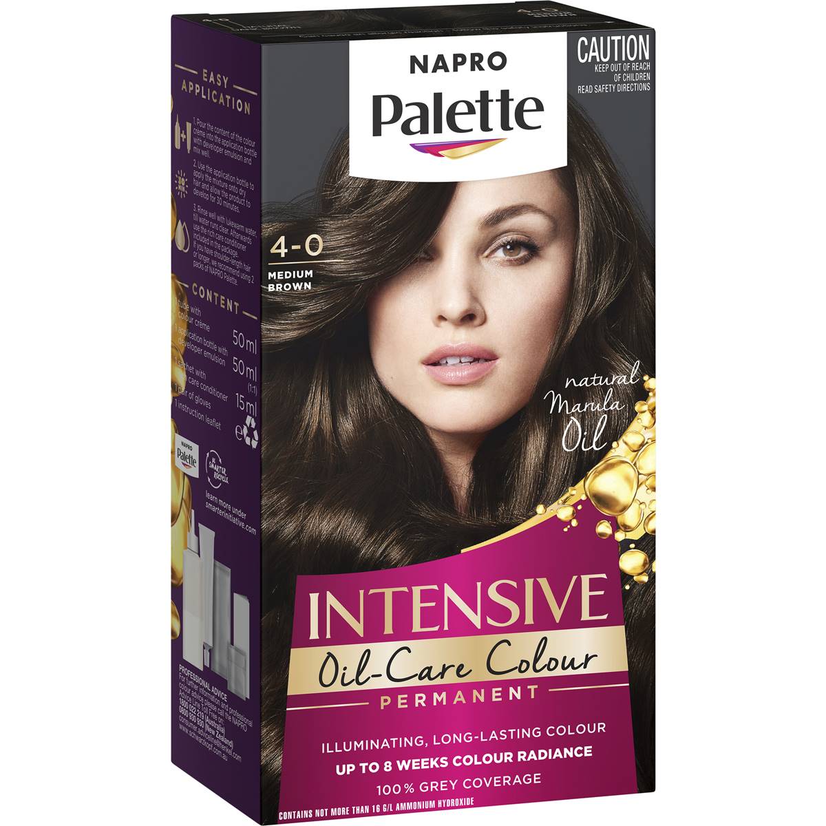 Napro Palette 4.0 Medium Brown Permanent Hair Dye