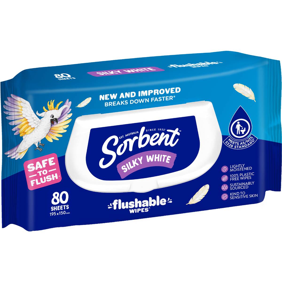 Sorbent Clean & Fresh Wipes 80 pack