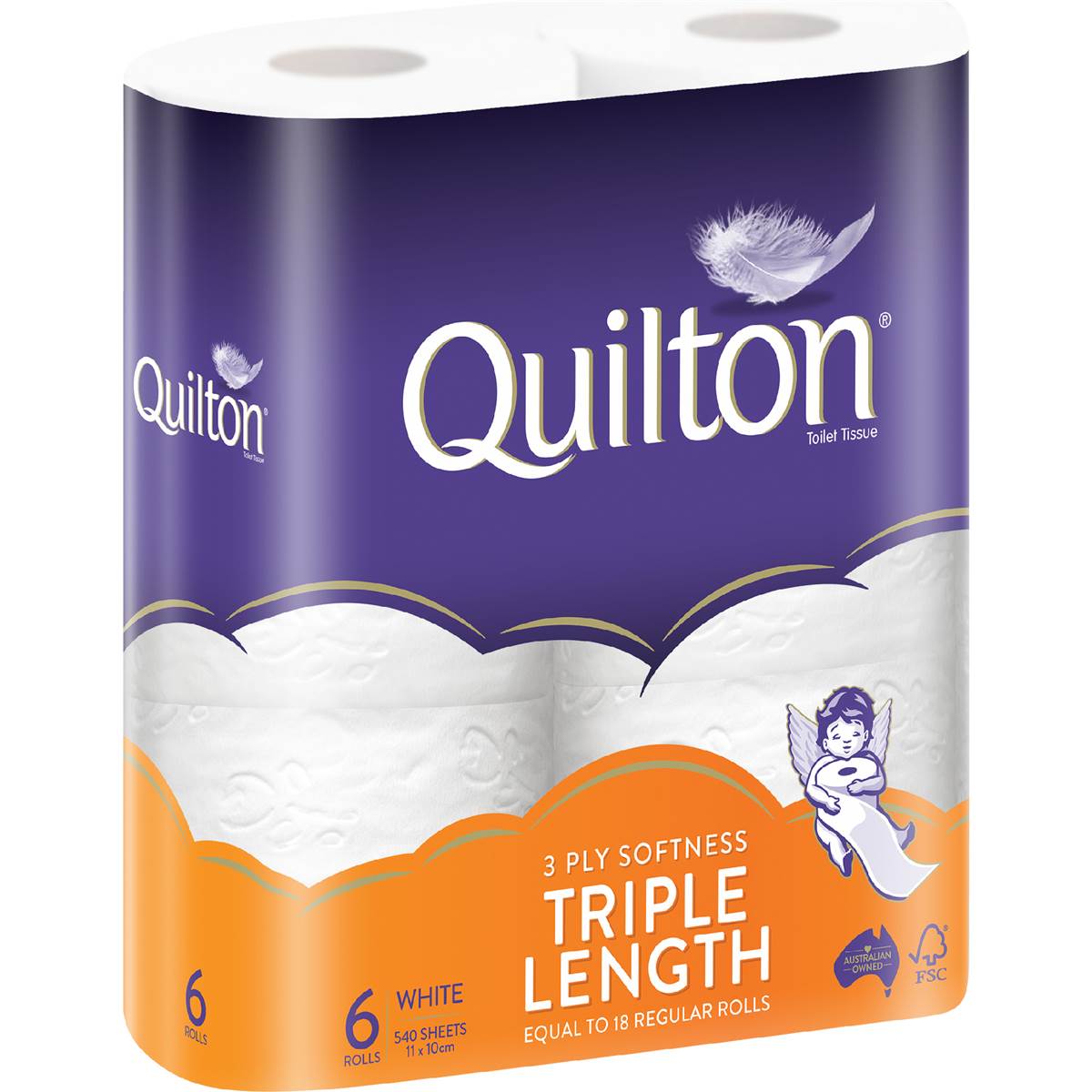 Quilton Triple Length 3 Ply Toilet Paper