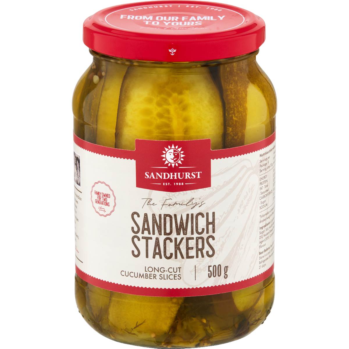 Calories in sandhurst cucumbers sandwich stacker calcount