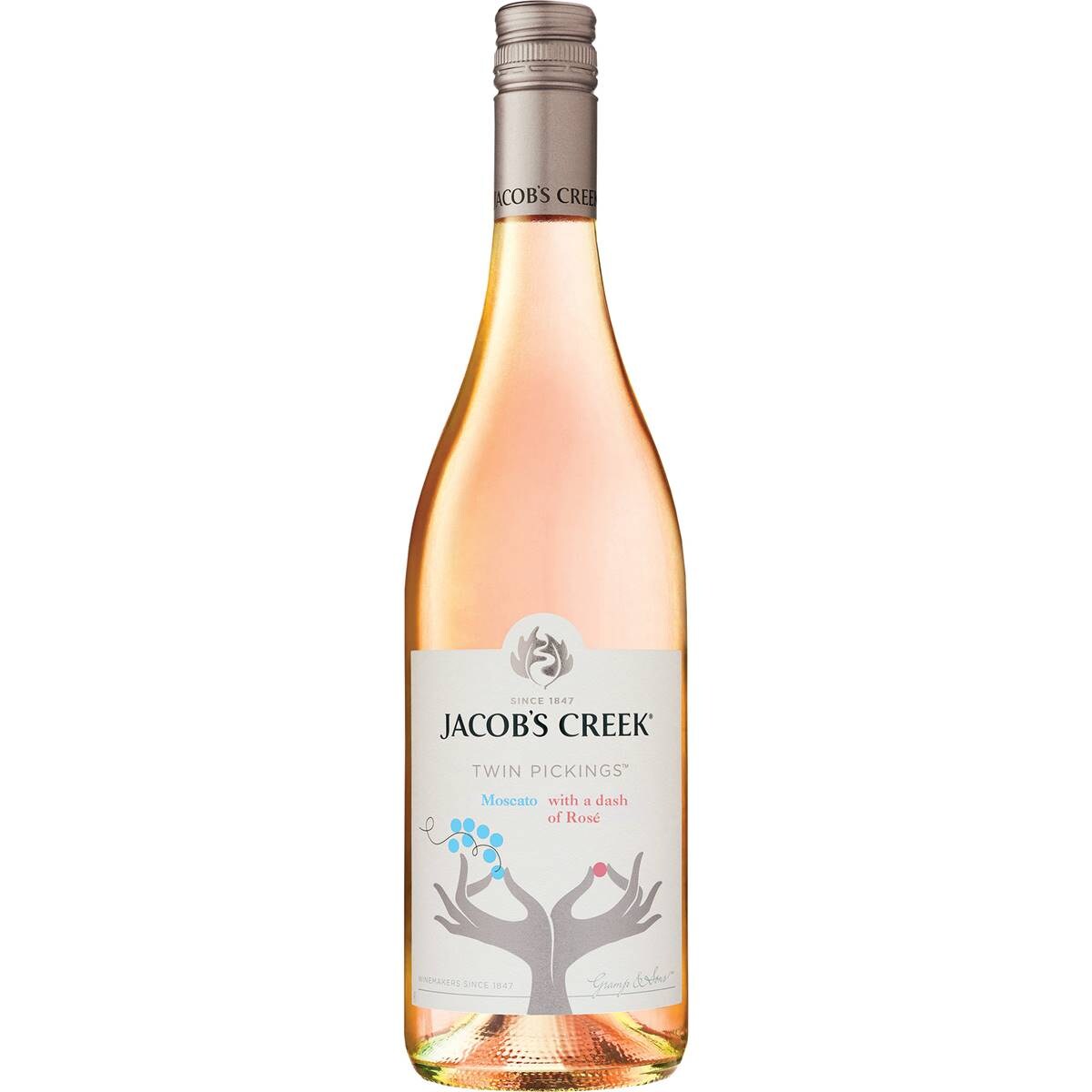 Calories in Jacob's Creek Twin Pickings Moscato With A Dash Of Rose