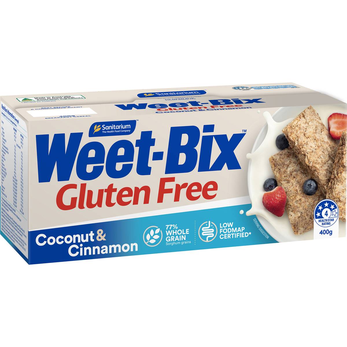 Calories in Sanitarium Weet-bix Gluten Free Coconut & Cinnamon Breakfast Cereal