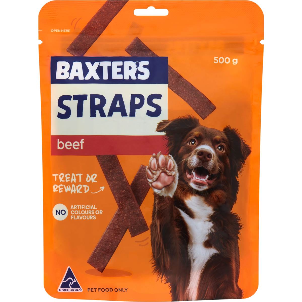 Baxter Straps Beef Dog Treats Beef