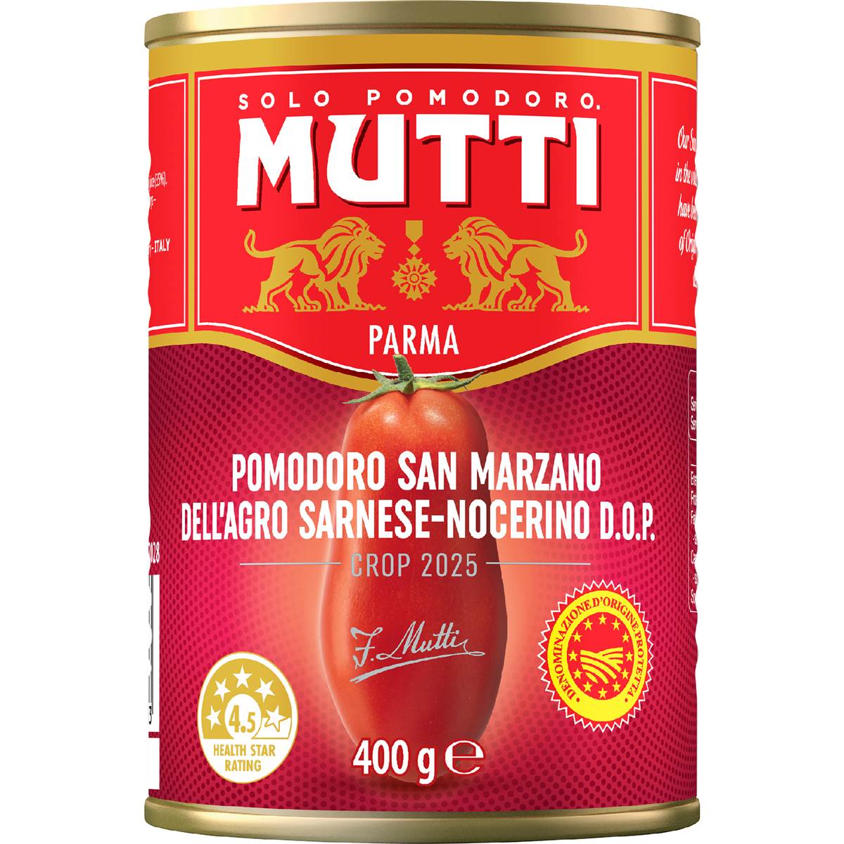 Mutti San Marzano Whole Peeled Tomatoes 400g