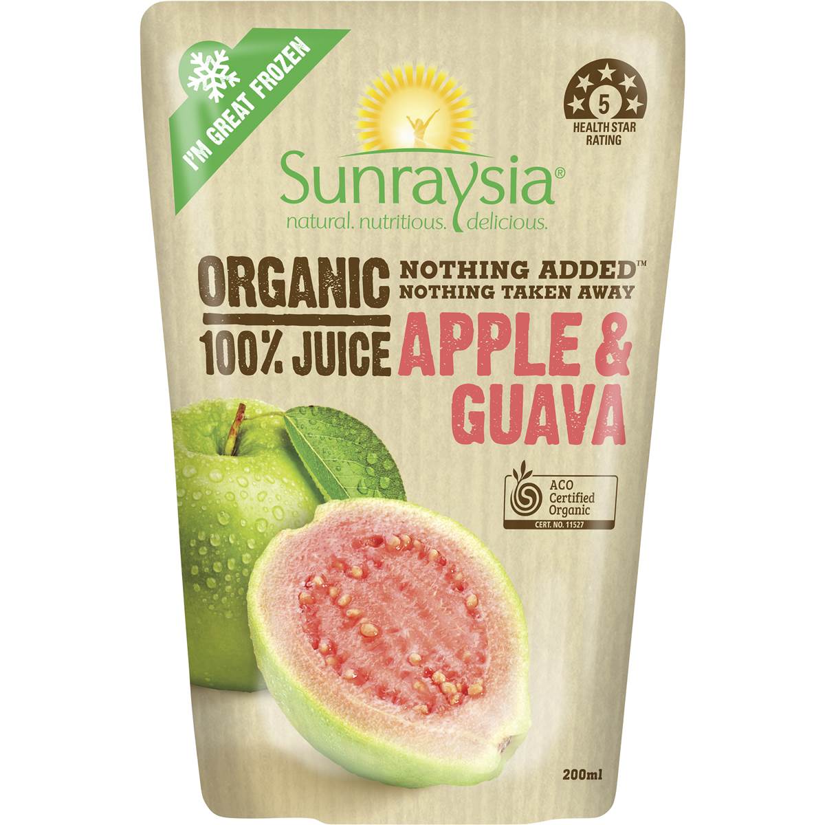 41 calories in Sunraysia Fruit Pouch Apple & Guava (100g) calcount