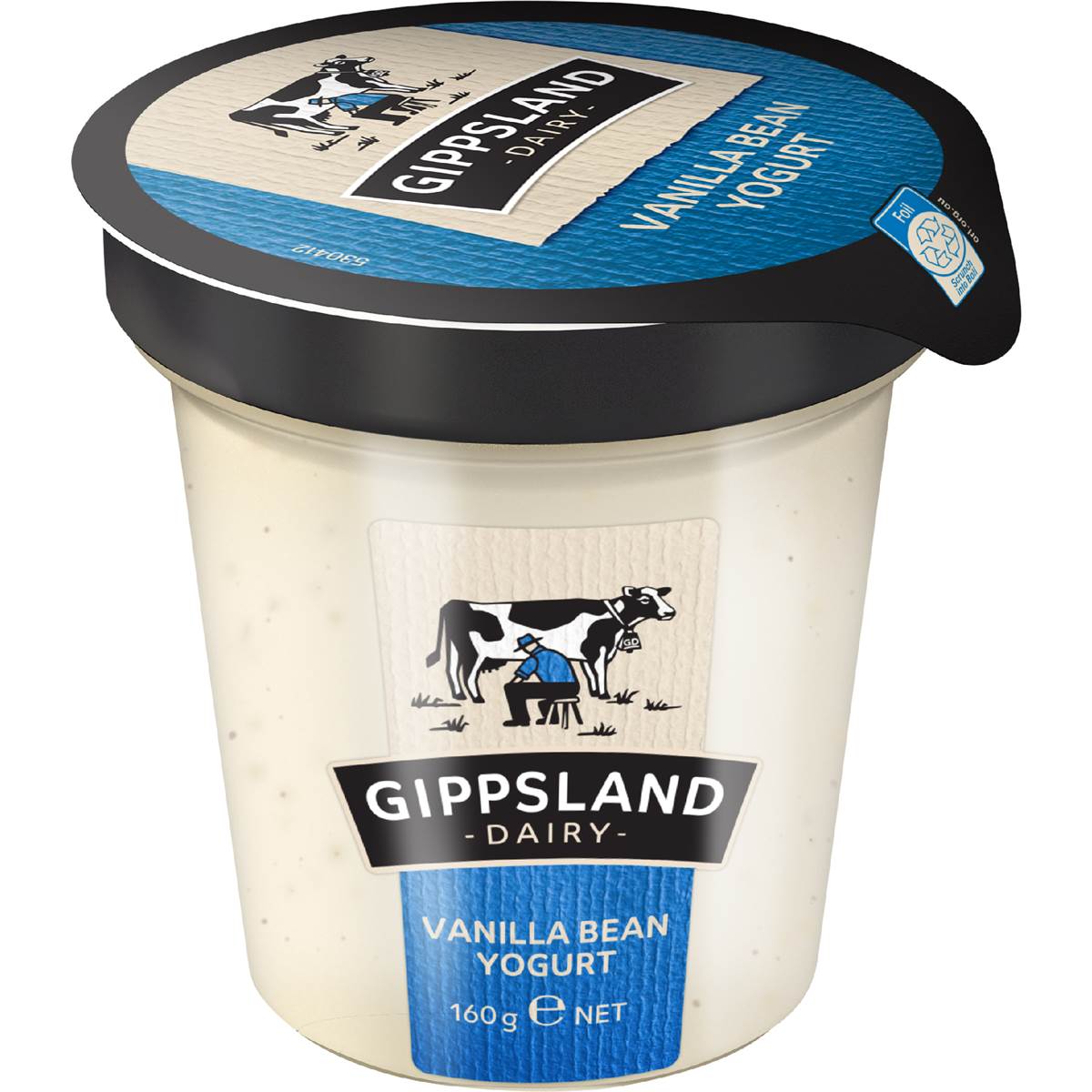 Gippsland Dairy Vanilla Bean Yoghurt 160g