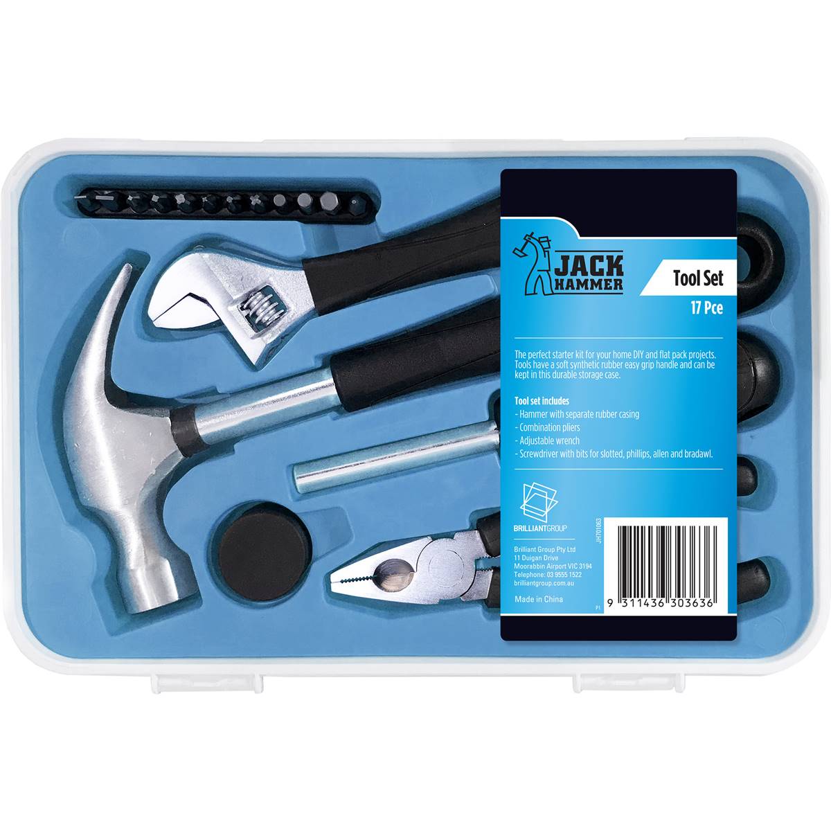 Jack Hammer 17 Piece Tool Set
