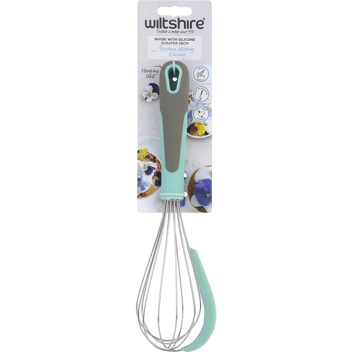 Wiltshire Whisk With Silicone Scraper 26cm