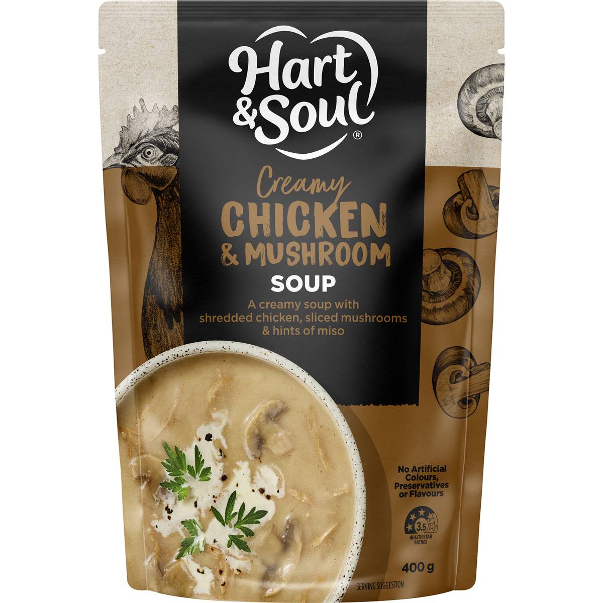 Hart & Soul Creamy Chicken & Mushroom Soup